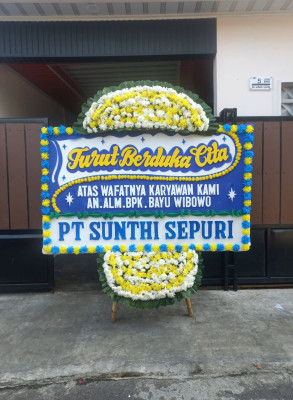 Papan Bunga Duka di Kamboneri